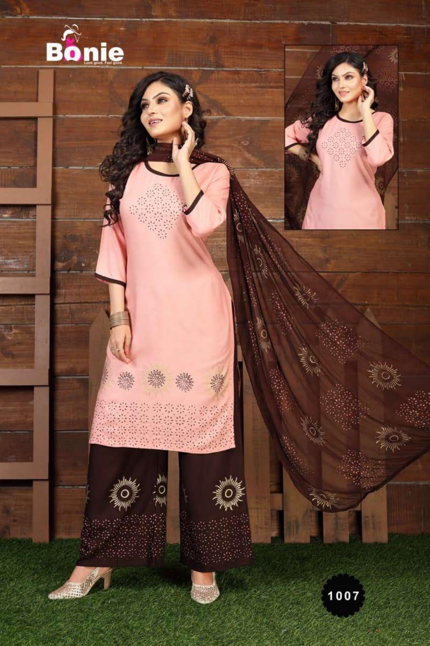 Bonie Aanandi 1 Latest Fancy Casual Wear Rayon Designe Readymade Collection